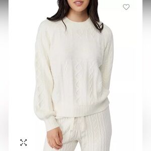 NWT Spiritual Gangster Love Cable Knit Sweater stone (cream) size small